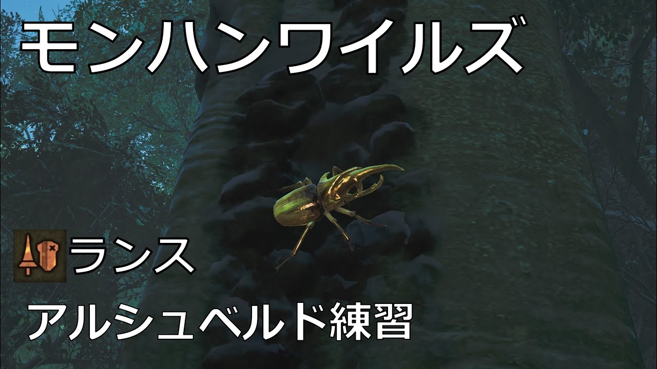 モンハンワイルズ　ランス練習　アルシュベルド