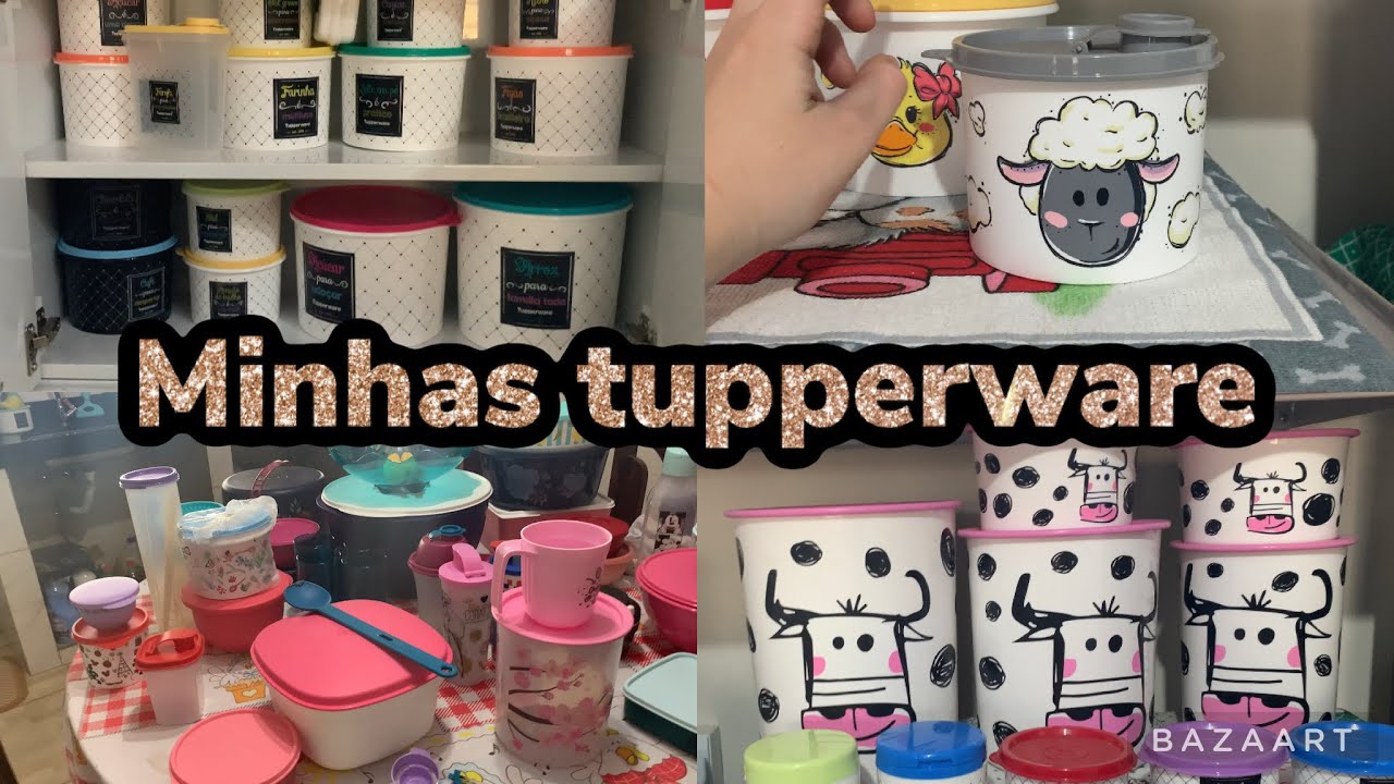 MOSTRANDO MINHAS VASILHAS DA TUPPERWARE | VASILHAS DA FAZENDINHA