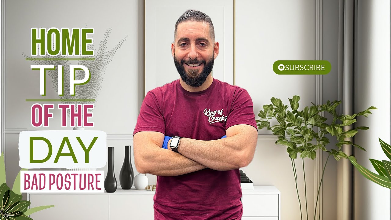 Home tip of the day: Bad Posture! #kingofcracks #chiropractor