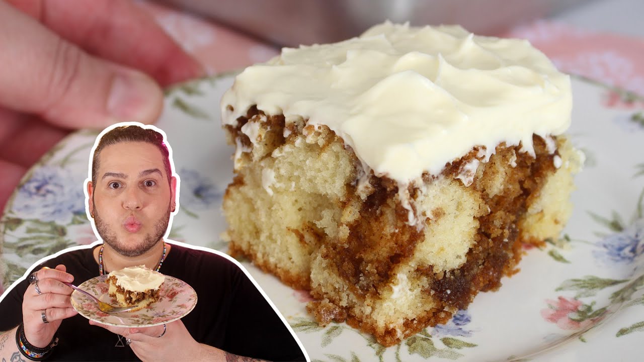 BOLO CINNAMON ROLL - RECEITAS QUE AMO