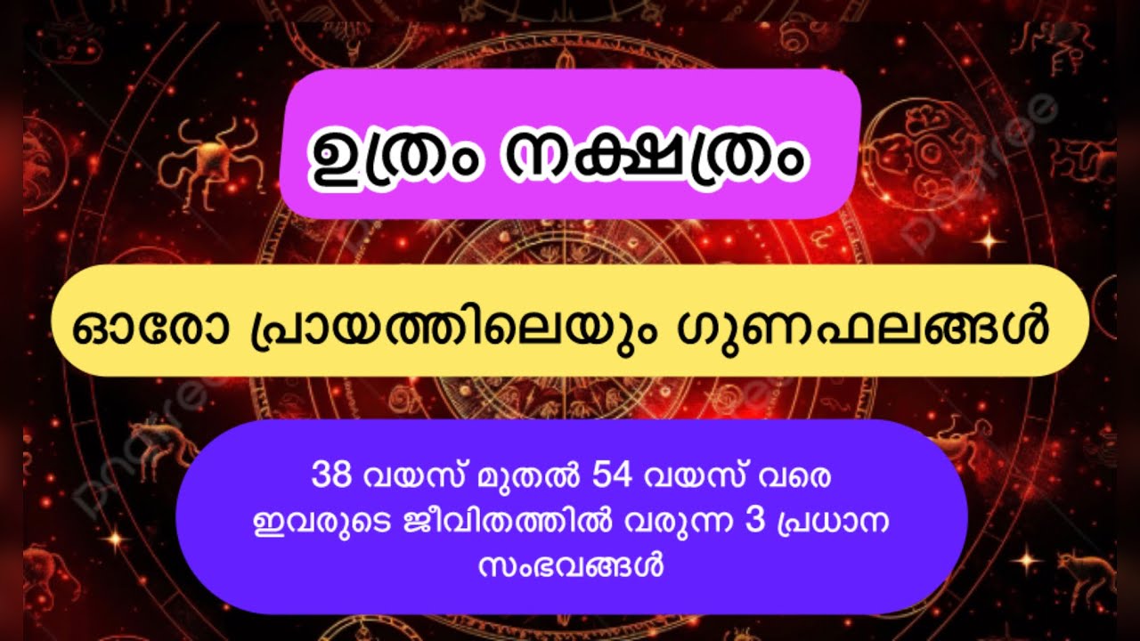 Uthram star benefits at every age#uthram#astrolgy#jyothishammalayalam#nakshathraphalam