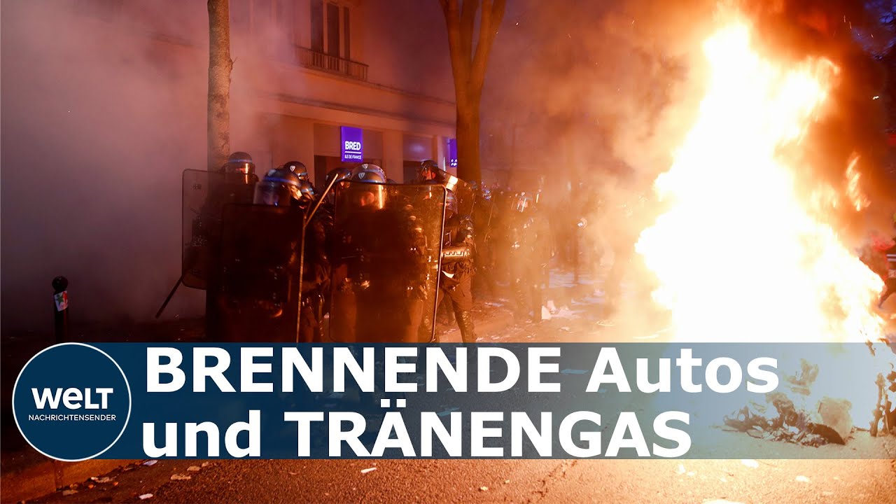 STRAßENSCHLACHTEN IN FRANKREICH: Gewaltsame Zusammenstöße zwischen Polizei und Demonstranten