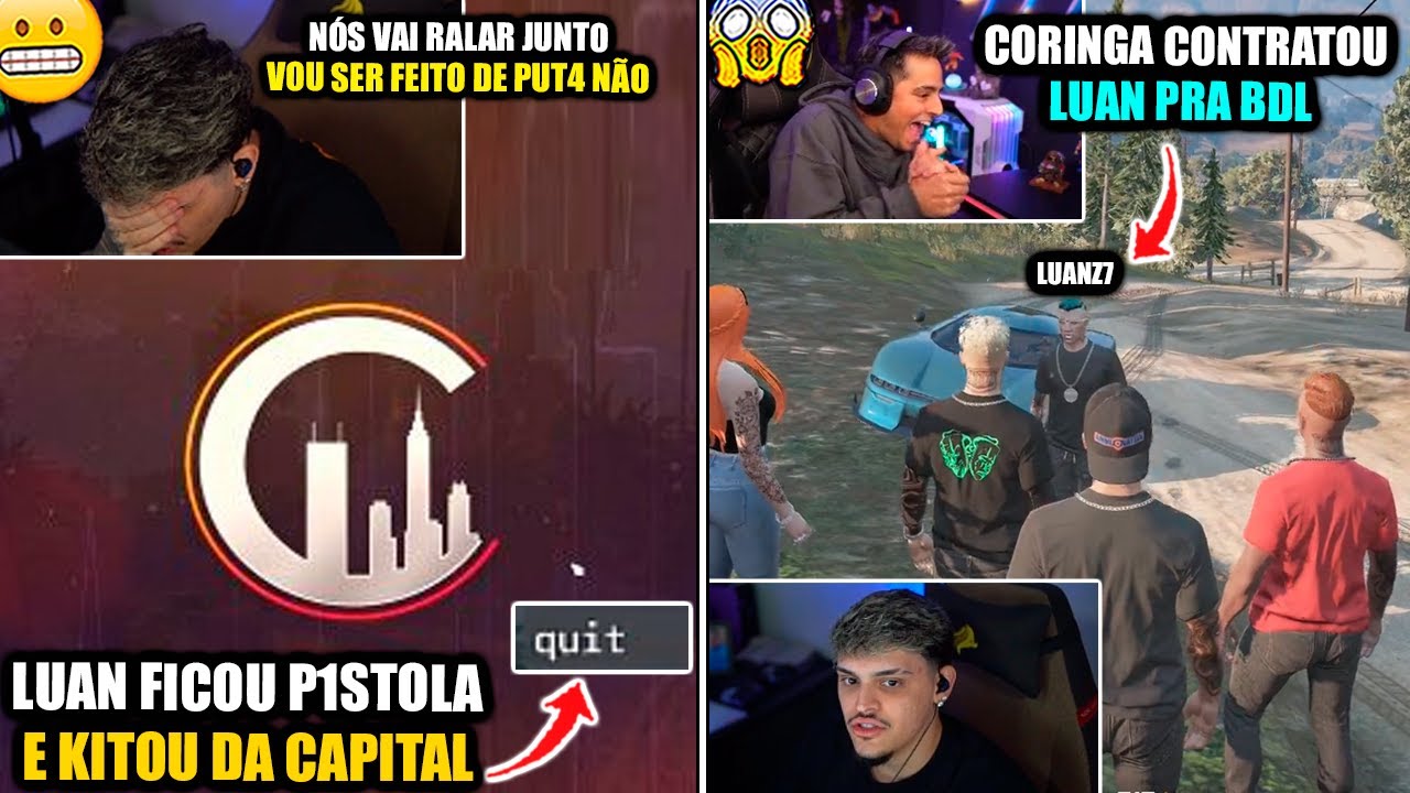 URGENTE!😱LUAN KITA DA CAPITAL E É ANUNCIADO NA BDL DO CORINGA NA METROPOLE! GTA RP