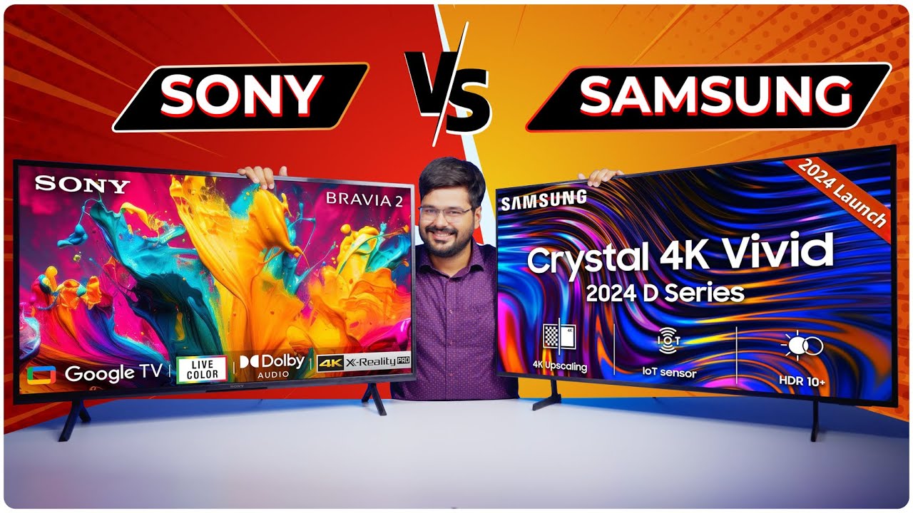 Sony vs Samsung 📺 Sony BRAVIA 2 Vs Samsung Crystal 4K Vivid | 43
