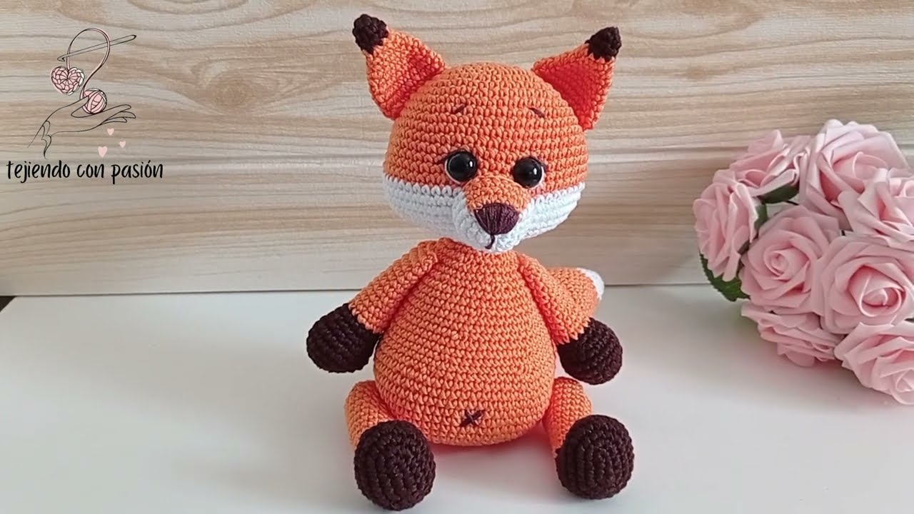 TUTORIAL Teje a crochet Zorro Amigurumi✨ ¡Paso a Paso! Patrón de Ganchillo TUTORIAL Amigurumi #tejer