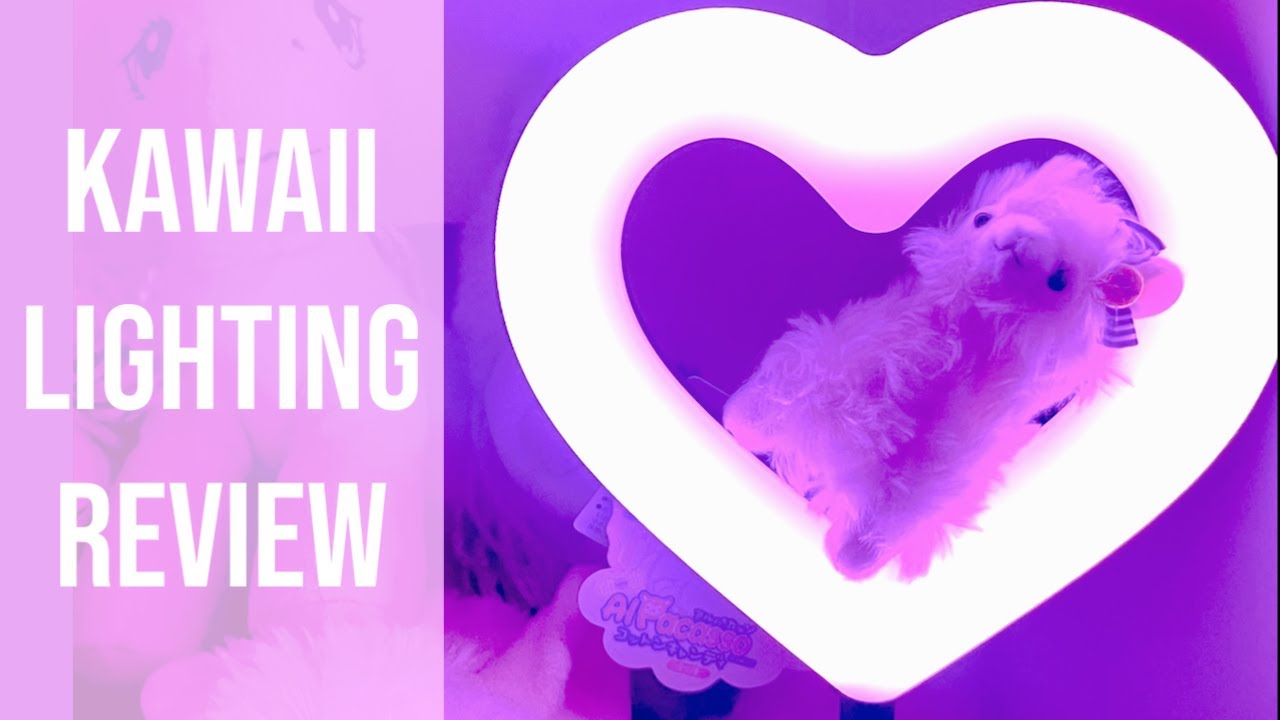 Small KAWAII HEART RING LIGHT Review | With RGB Lights!!!