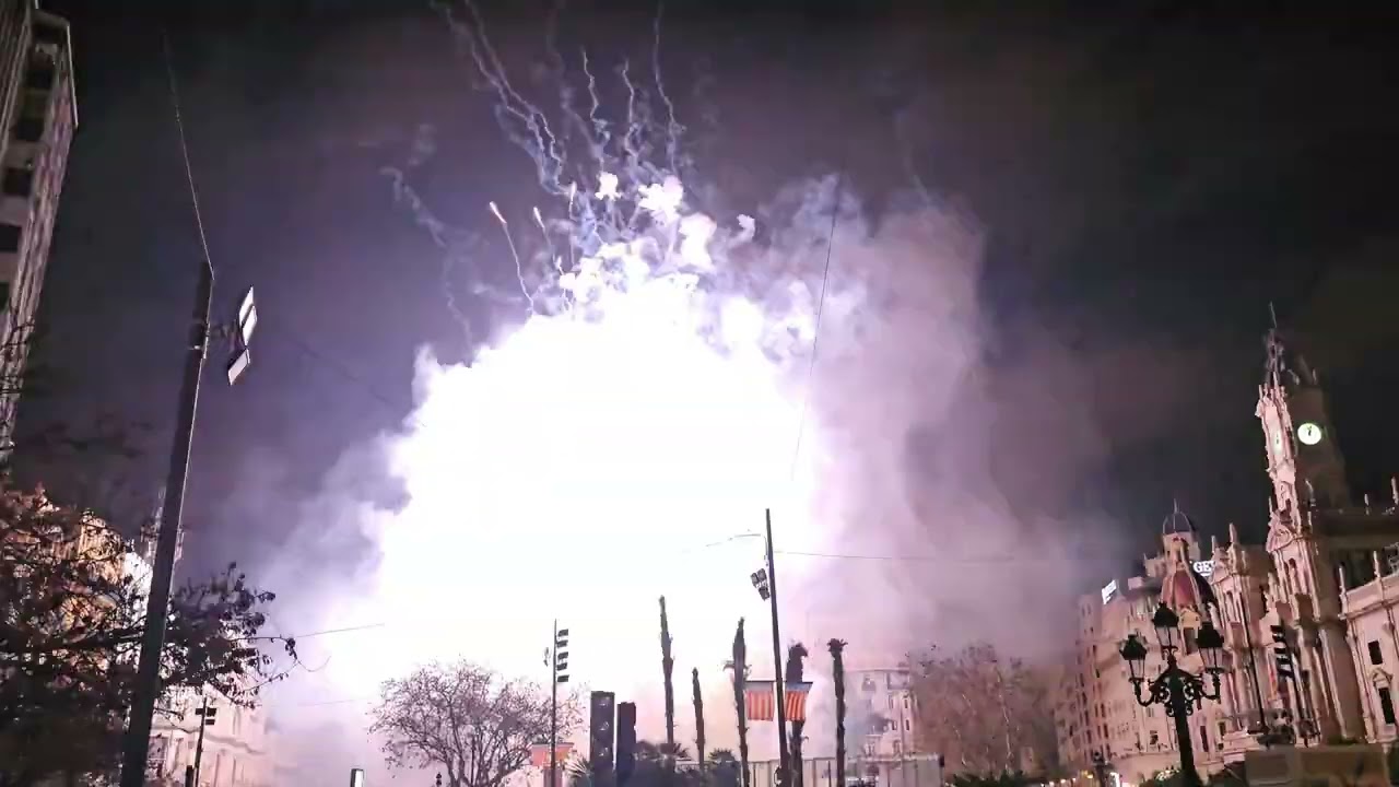 📹  MASCLETA NOCTURNA VALENCIA - 28 DE FEBRERO DE 2025 🎇 PIROTECNIA MEDITERRANEO 🎆