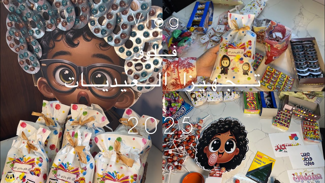 توزيعات ترند للعيد 🤩🎊🍬🍭2025#explore #اكسبلور #عيد_الفطر