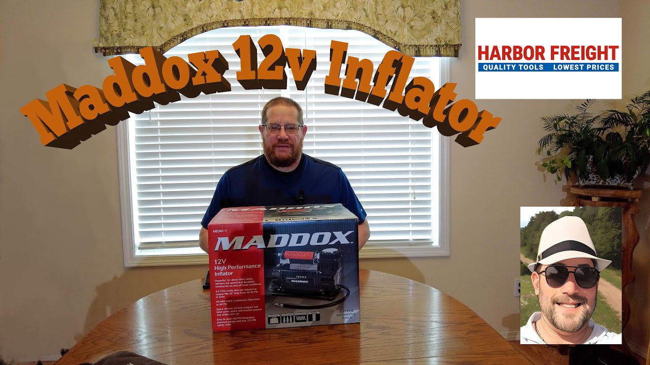 Maddox 12v 125PSI High-performance Inflator Unboxing.