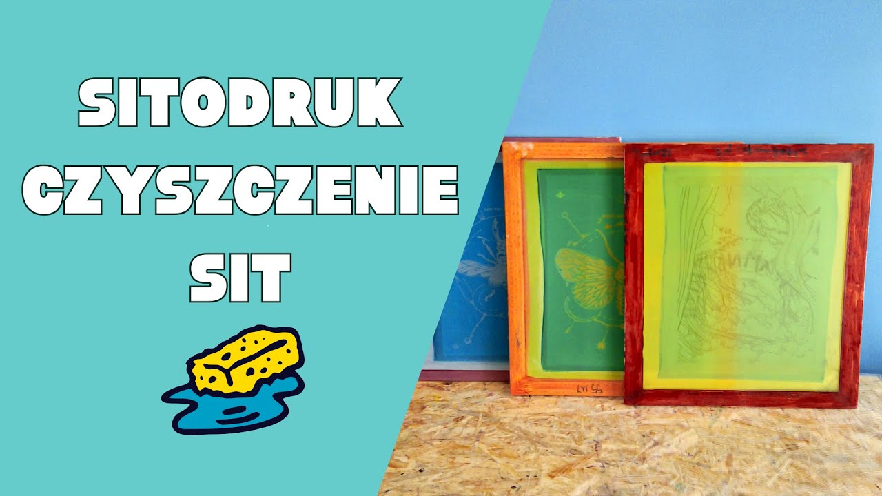 Sitodruk 19 - Czyszczenie sit po druku farbami wodnymi