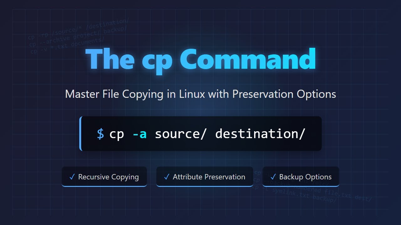 Linux cp Command: Copy Files & Directories Like a Pro!