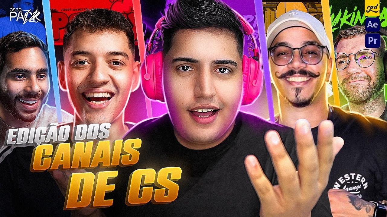 COMO EDITAR IGUAL CANAIS DE CS! (cachorro1337, polex, felipeira...) - After Effects e Premiere