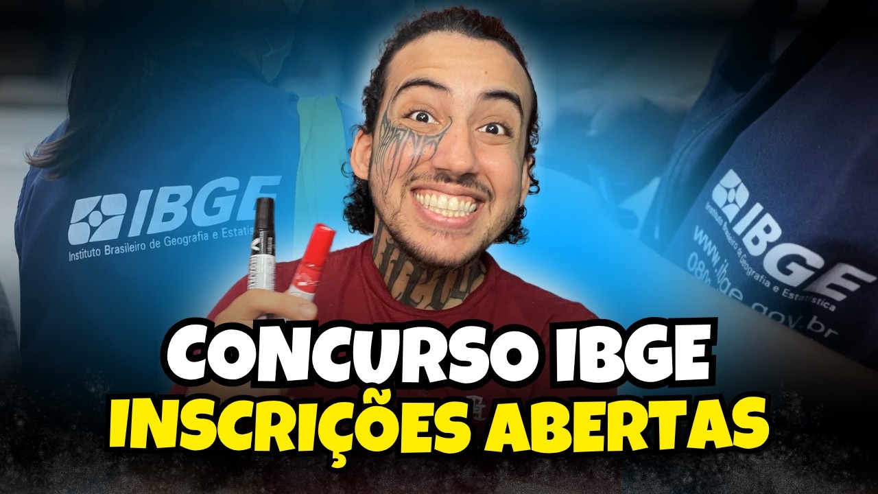 ✅ CONCURSO IBGE 2025: COMO FAZER A INSCRIÇÃO + MATERIAIS PARA ESTUDAR