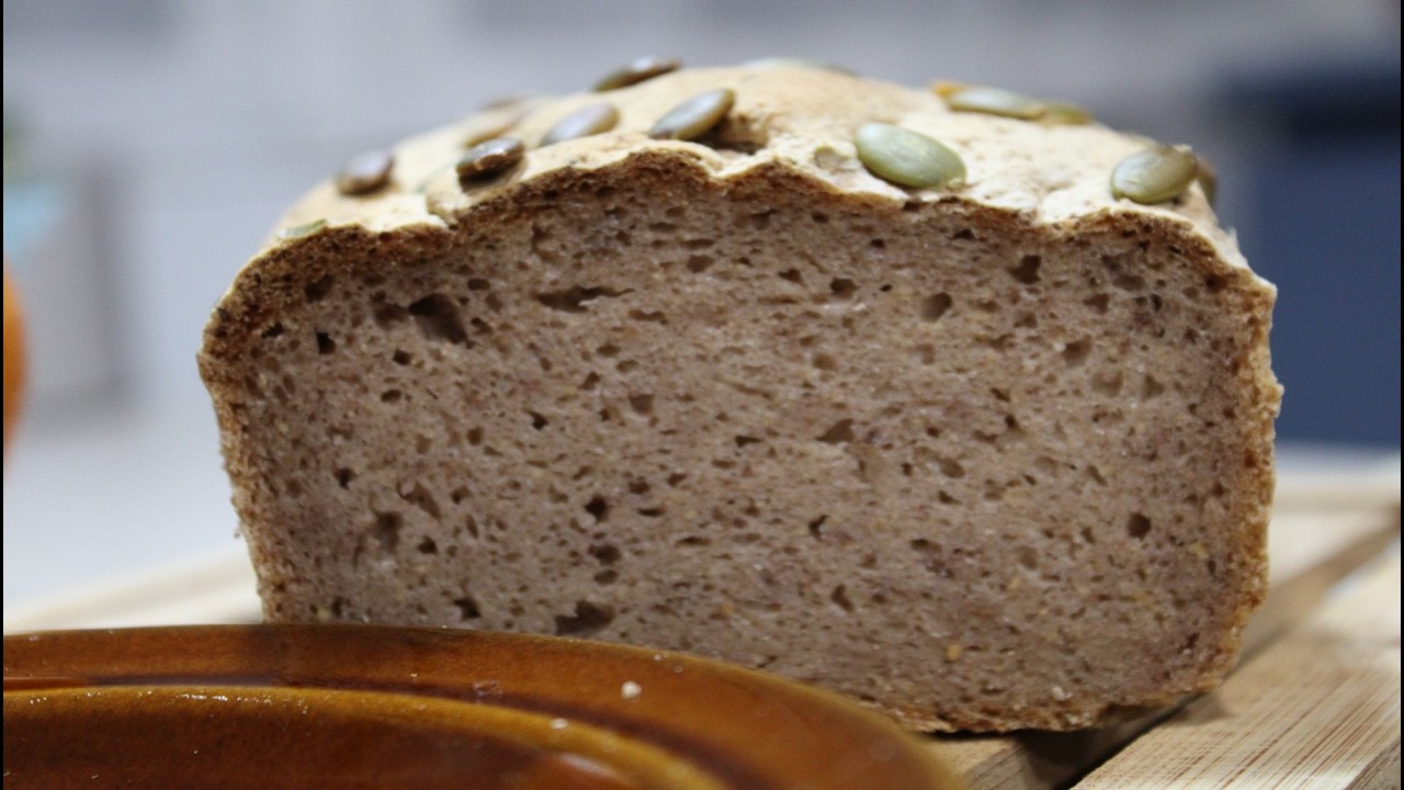 PAN SIN GLUTEN CON SUERO DE LECHE, HARINAS DE TRIGO SARRACENO Y LENTEJAS PARDAS