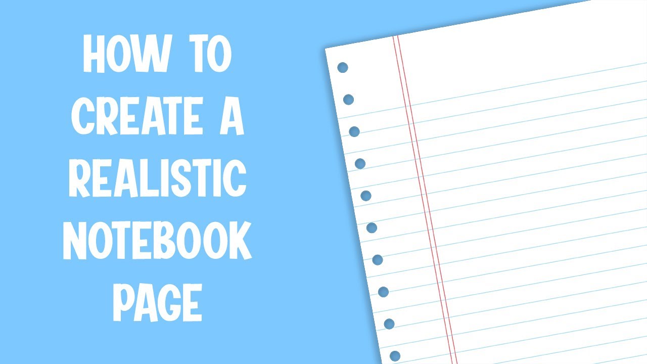 How to Create a Notebook Page in Adobe Illustrator