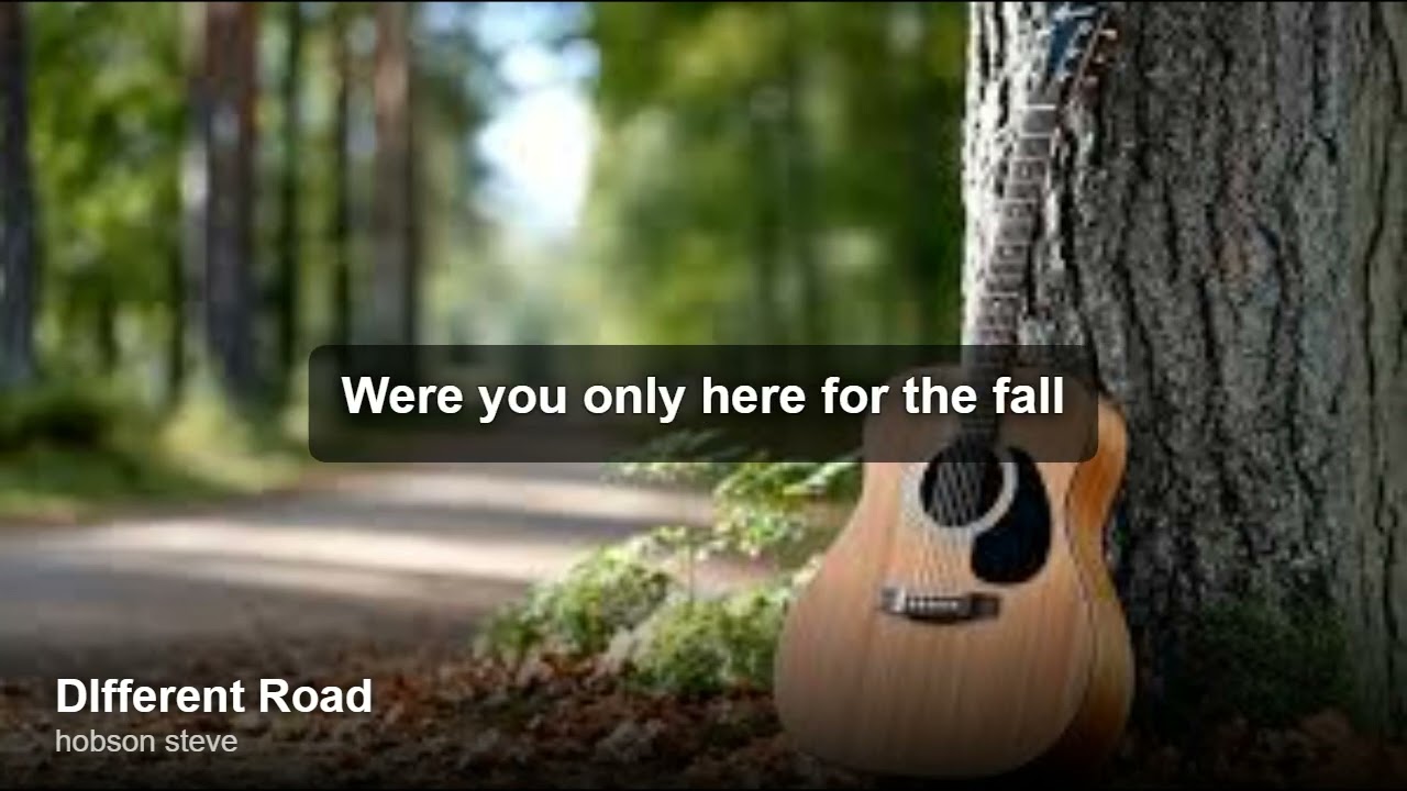 hobson steve - DIfferent Road (lyrics song)