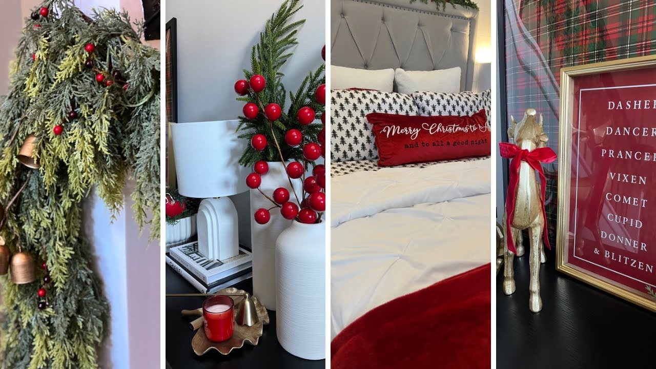 TRADITIONAL CHRISTMAS DECOR 2024|| BATHROOM UPDATES|| ENTRYWAY AND GUEST ROOM