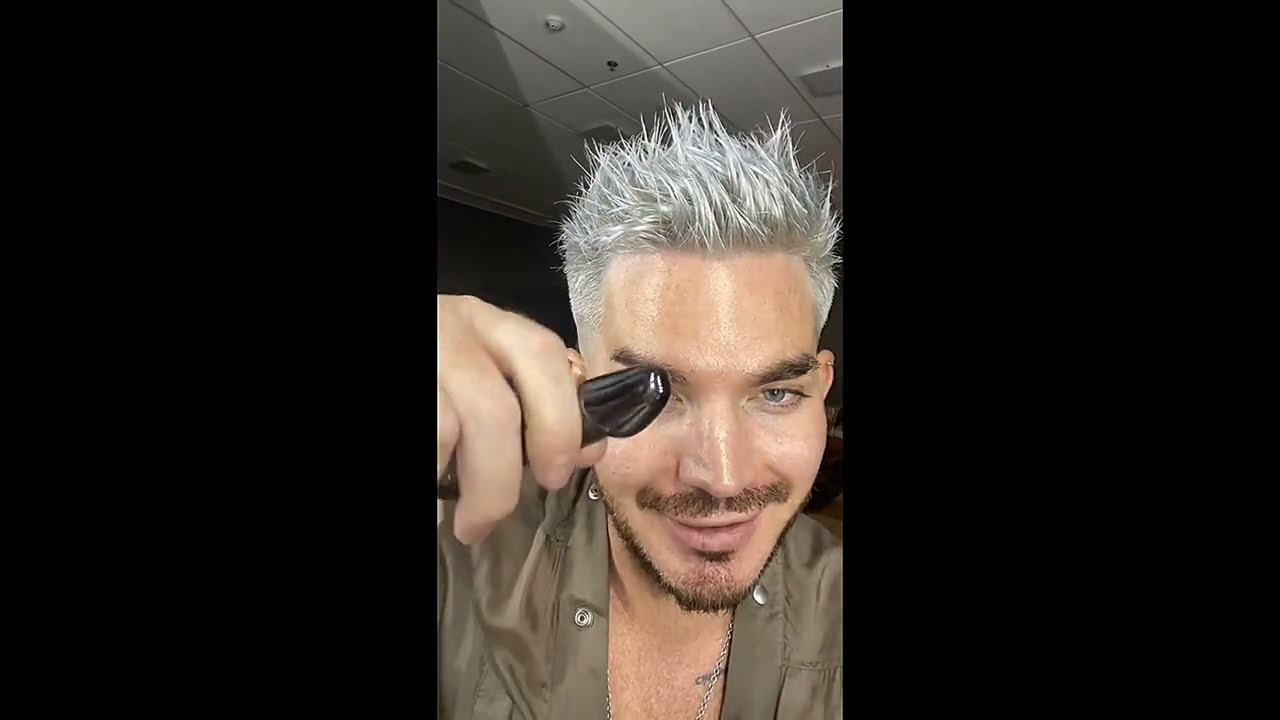 Adam Lambert's TikTok & IG story : showing off skincare products @Isamaya Beauty 2024-05-25
