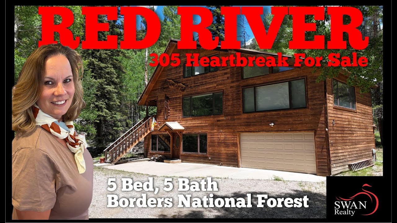 RED RIVER, 305 HeartBreak For Sale, 5 Bed, 5 Bath, Swan Realty 575-613-4243 #redrivernm #swanrealty
