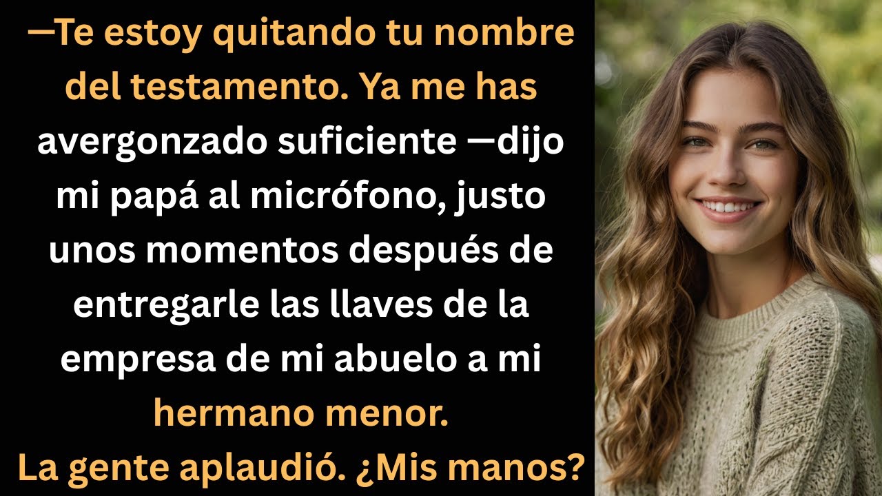 Mi papá me sacó del testamento frente a todos — y esto pasó después