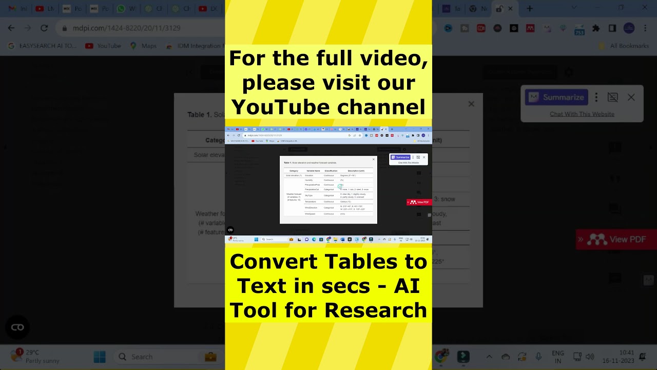 Convert Tables to Text in secs | AI Tool for Research | AI Research Templates | LMS Research support