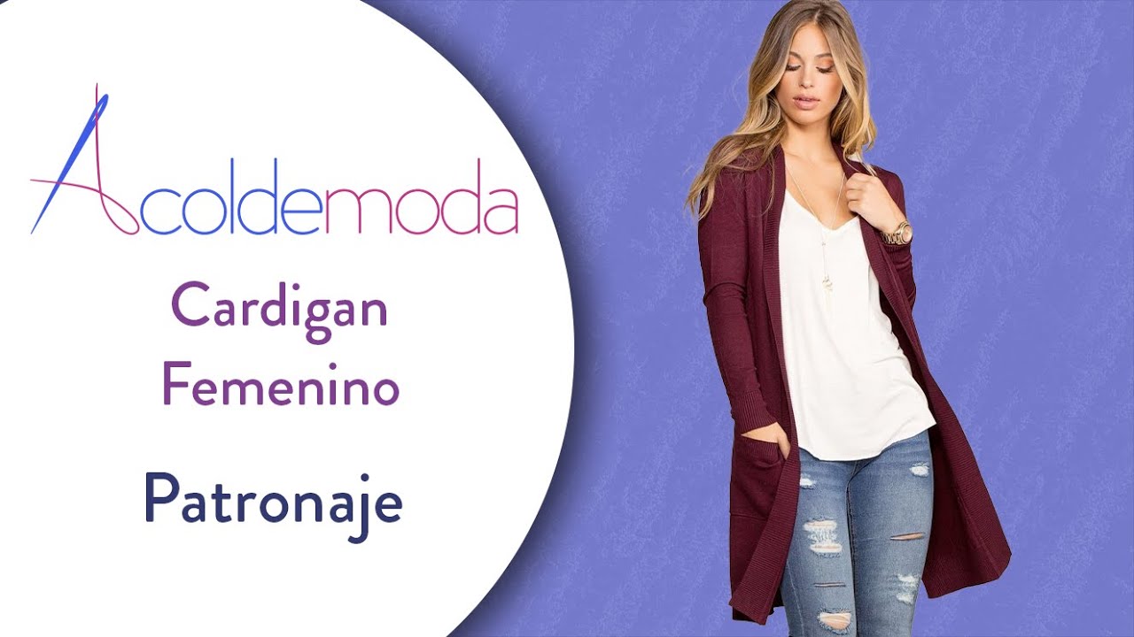 Patronaje y confección de CÁRDIGAN FEMENINO - paso a paso-DIY