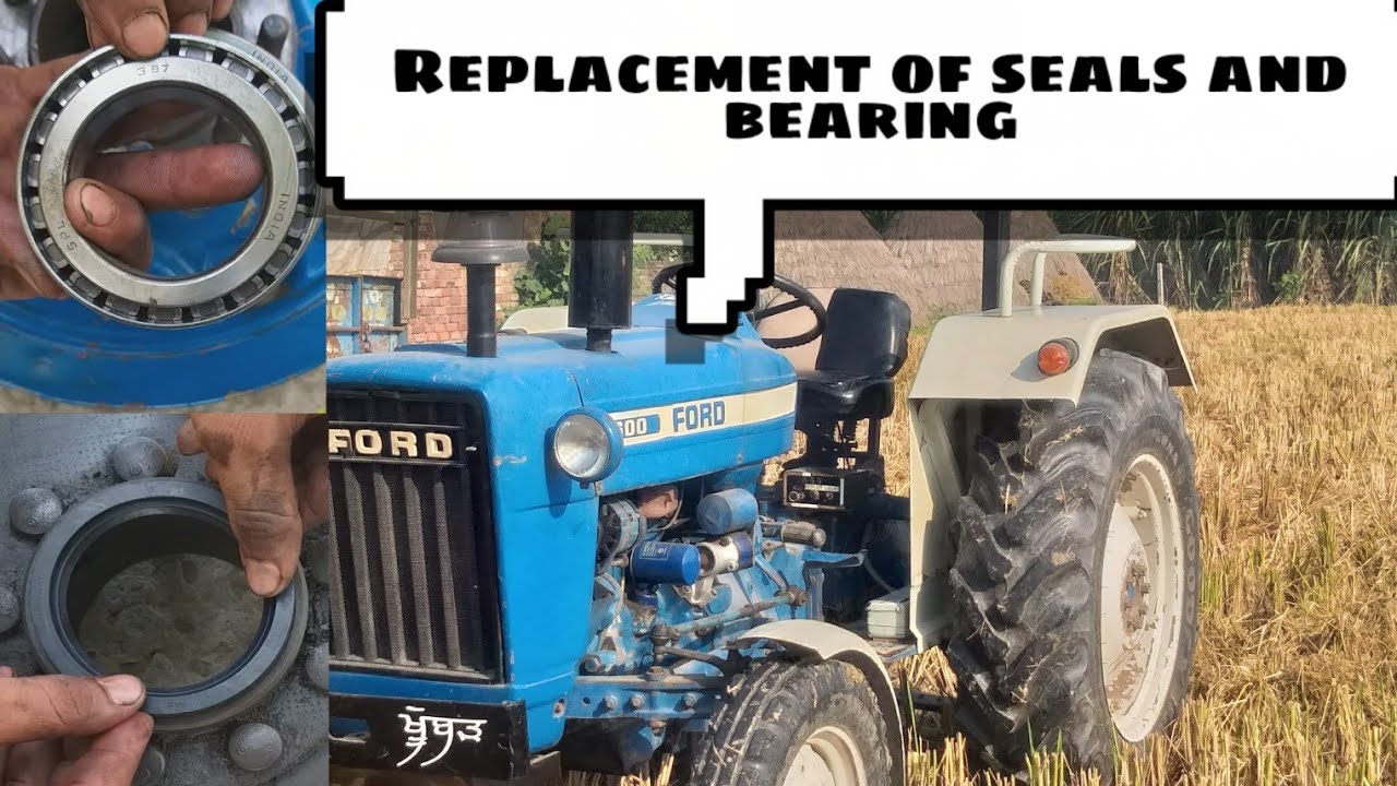 How to install new seals and bearing in rear axle of Ford 3600 tractor