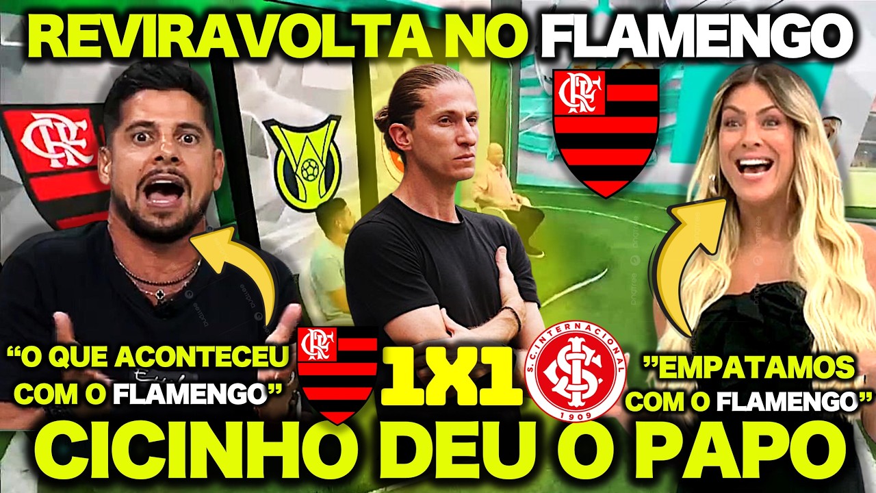 REVIRAVOLTA no FLAMENGO ! EMPATE LIGA ALERTA no FLAMENGO ! RENATA FAN e CICINHO DERAM O PAPO