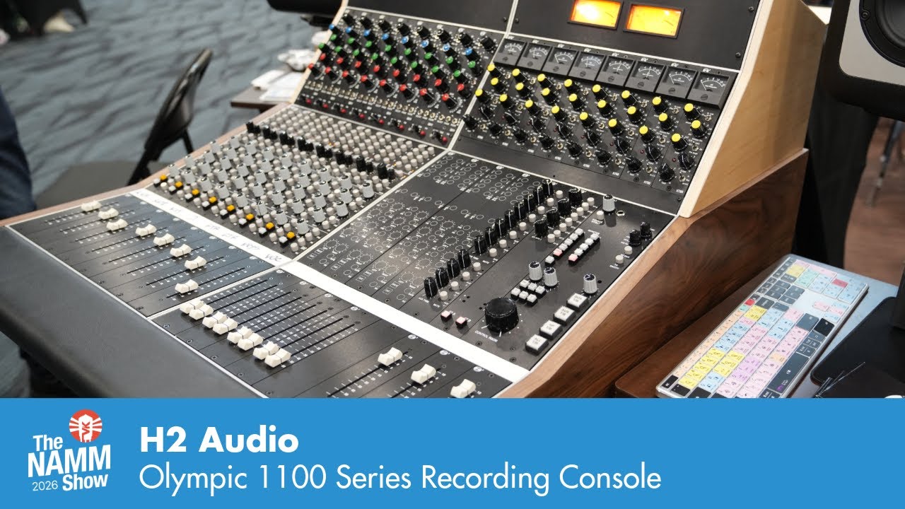 Новинка на выставке NAMM 2026: консоль H2 Audio Olympic 1100 Series.