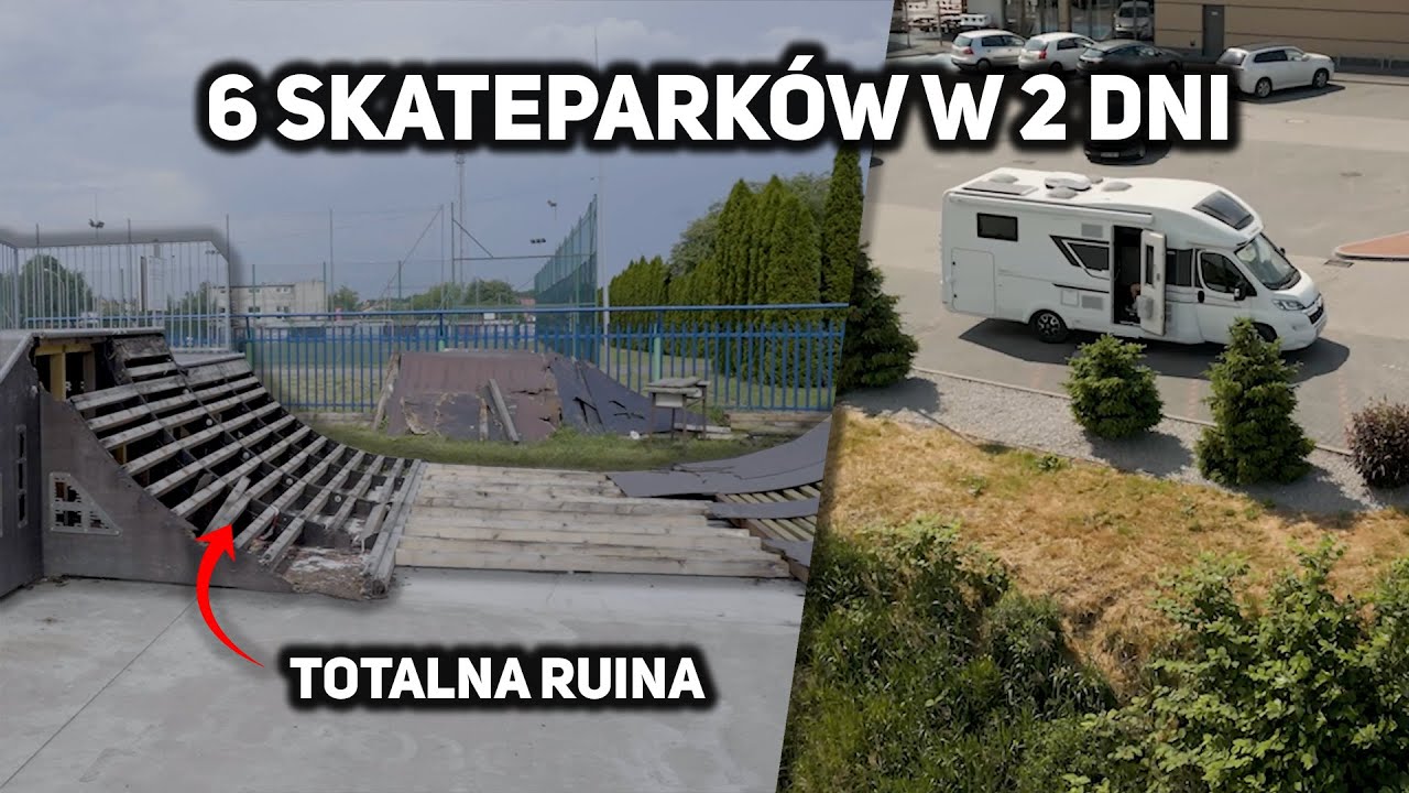 Najgorszy skatepark jaki widziałem - 6 skateparków w 2 dni kamperem
