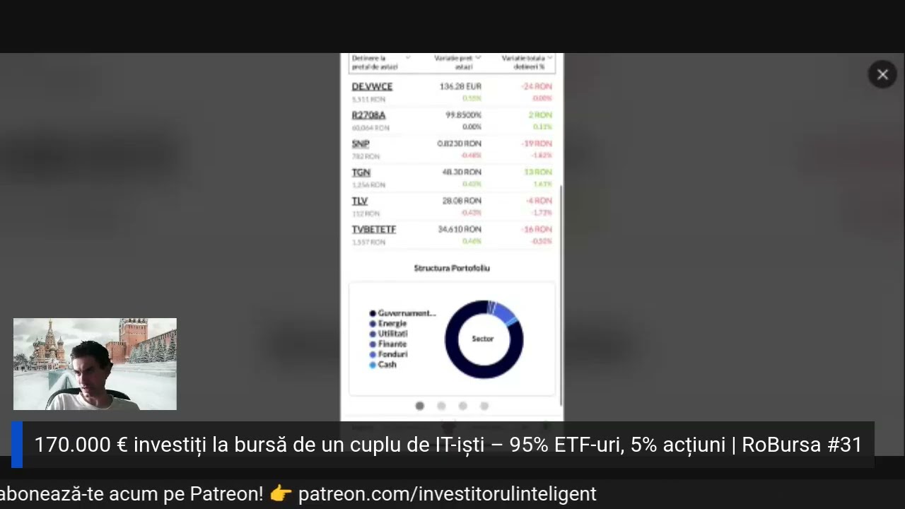 170.000 &euro; investiți la bursă de un cuplu de IT-iști &ndash; 95% ETF-uri, 5% acțiuni | RoBursa Ep. 31