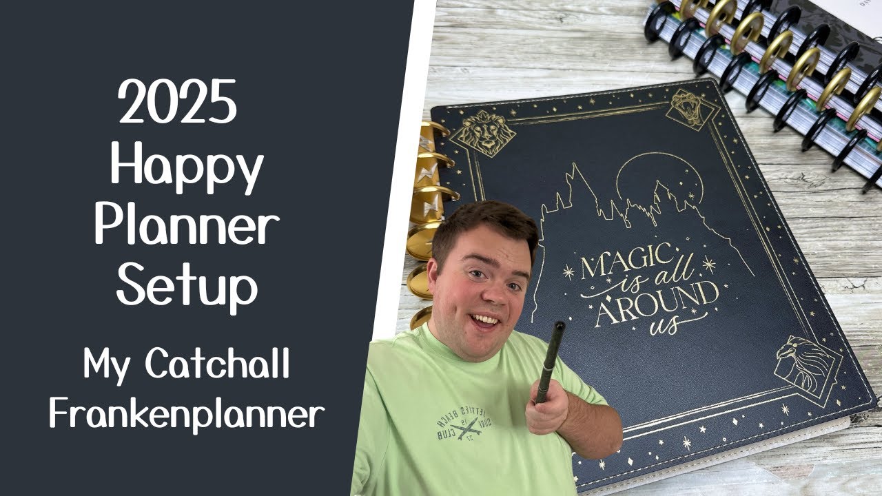 2025 Catchall Planner Set Up and Decorating My Name Page - Classic Happy Planner Frankenplanner