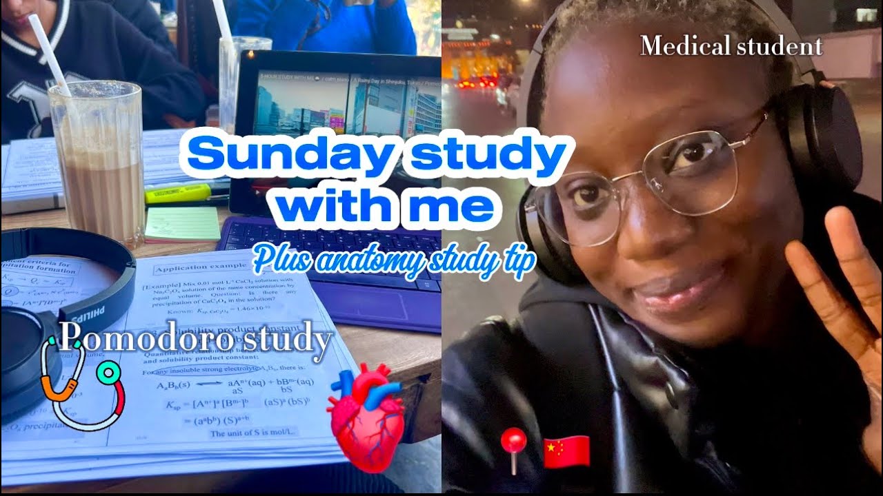 How I Study For Med School (Sunday Study Vlog)
