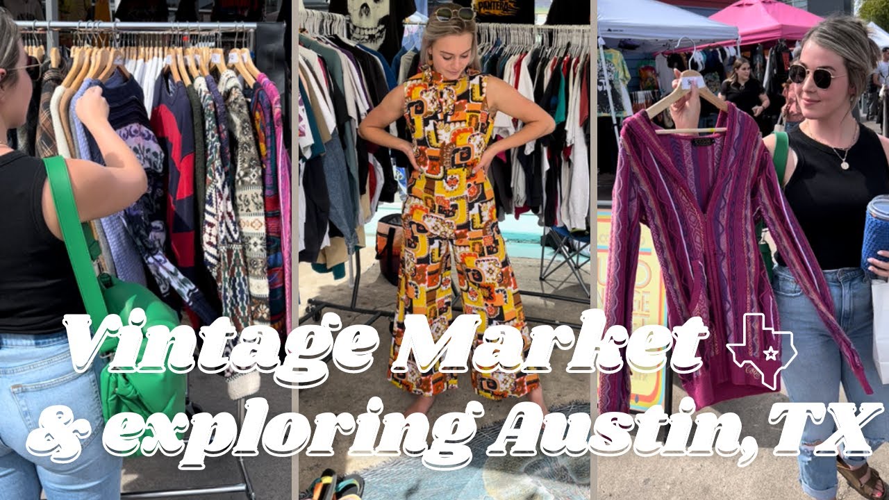 AUSTIN VLOG feat. @allthingspinkhoney | Vintage Markets |Thrift Stores | South Congress Street
