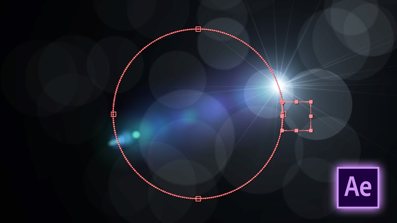 Optical Flare Set on the Path in After Effects | Optical Flares Follow Path