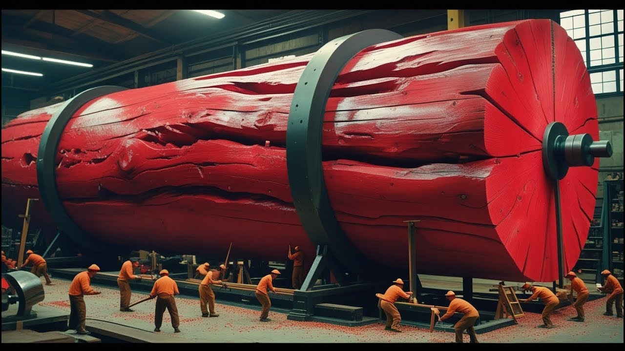 The Art of Round Wood Turning and the Giant Wood Lathe - Dangerous Precision Woodworking