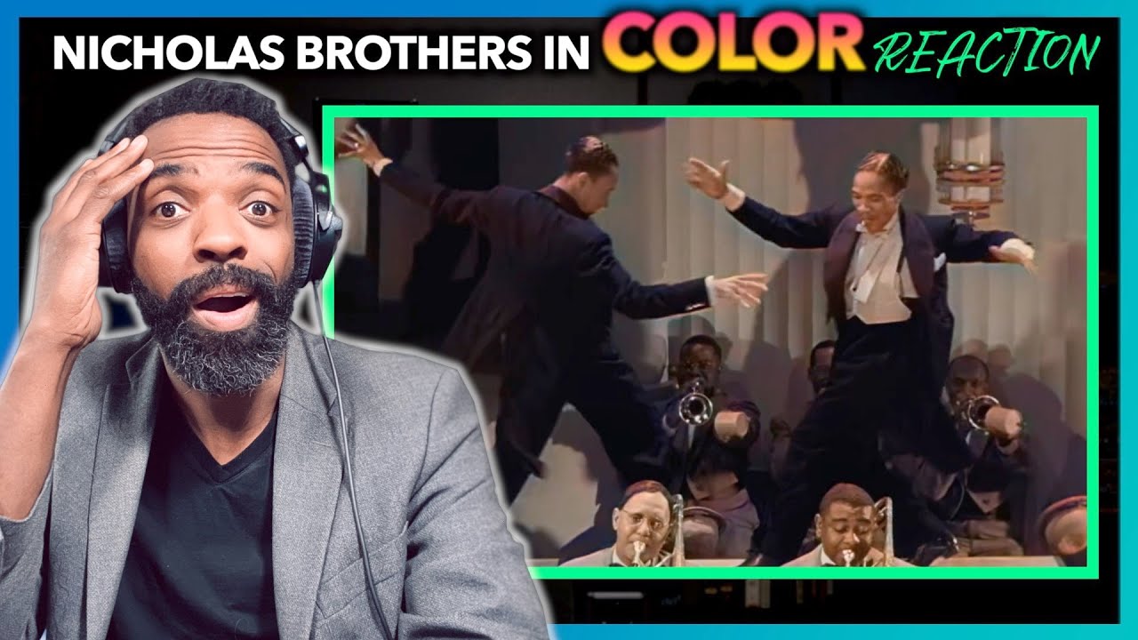 Stormy Weather in color - The Nicholas Brothers and Cab Calloway | Colorized with DeOldify reaction