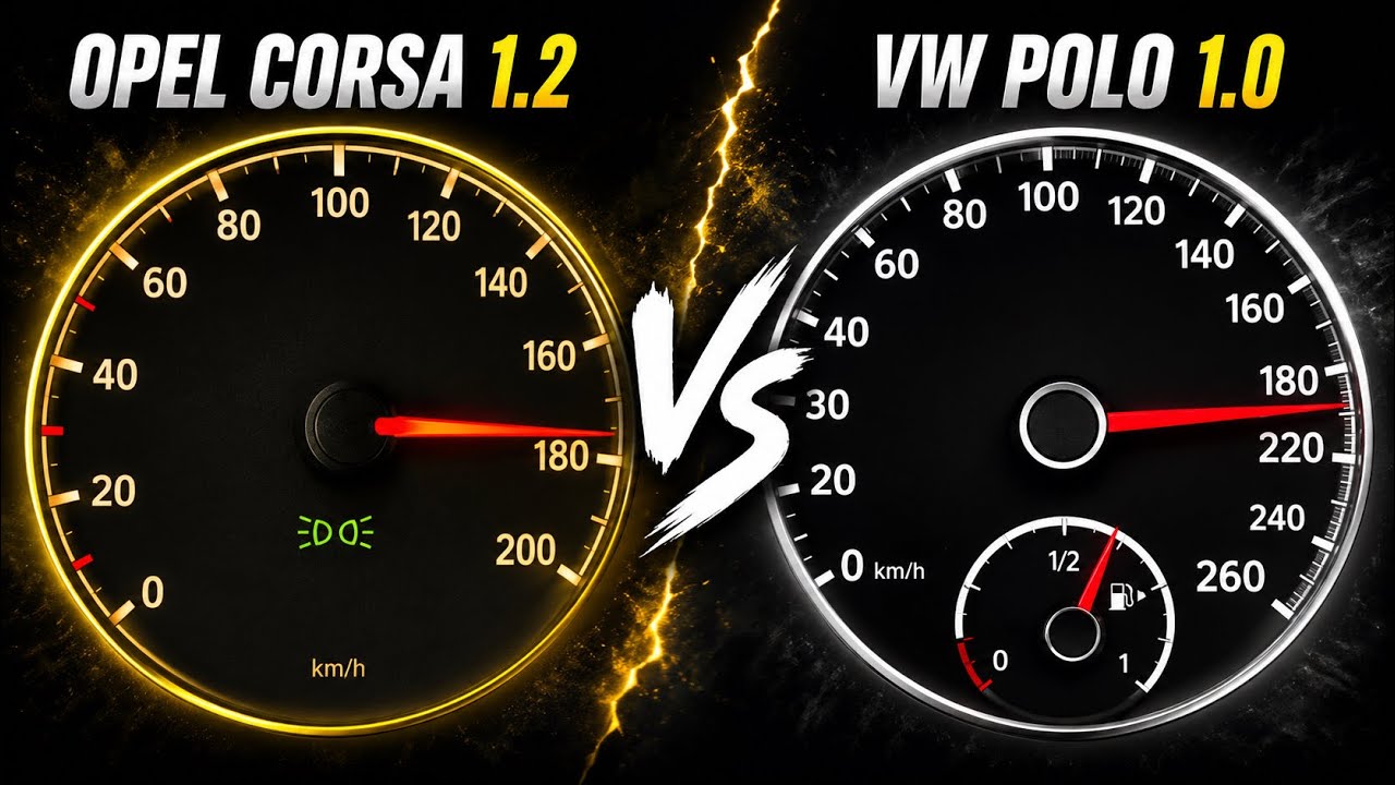 Opel Corsa 1.2 v Volkswagen Polo 1.0 | Acceleration Showdown!