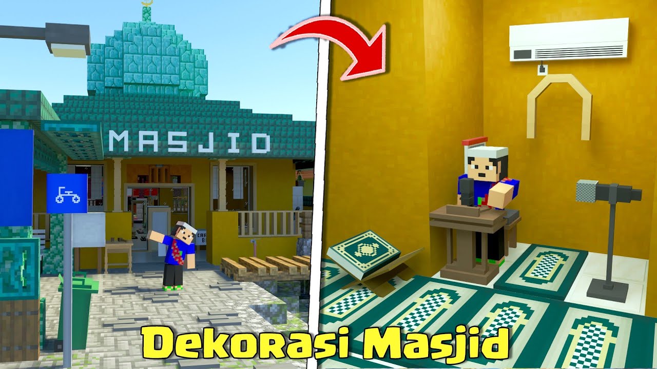 Dekorasi Masjid Dengan Addon Furniture Ramadhan di MCPE