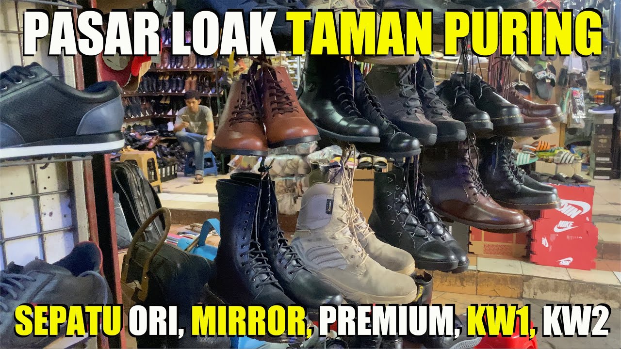 Apakah semua SEPATU & BUSANA Pasar Taman Puring BARANG SEKEN & KW? #wibikembara #kebayoranbaru