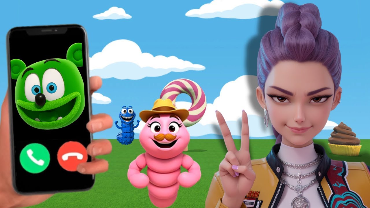 Rumi Calls Gummy Bear! Funny Dancing Worms in Gmod | Freary Mod EP 3