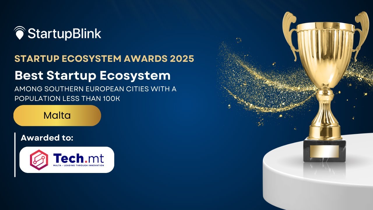 Startup Ecosystem Awards 2025 | Best Southern European Ecosystem  | Malta | Received by Tech.mt