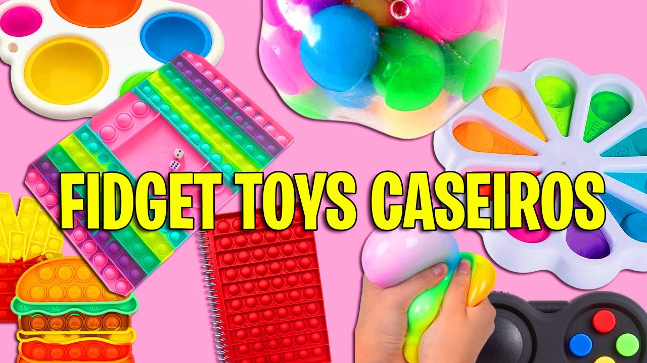 15 FIDGET TOYS PRA FAZER EM CASA - COMO FAZER POP IT | Polvo do Humor, Pop it, Stress ball,  e mais