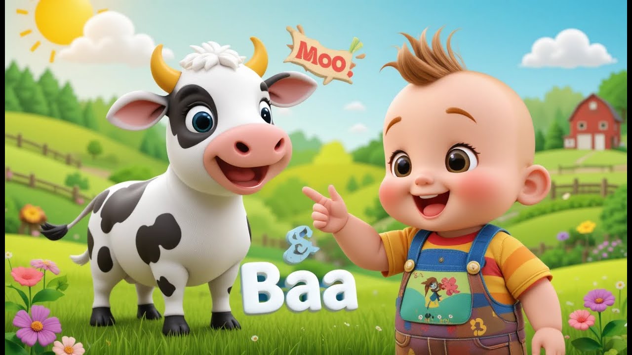 Малыши-фермеры, ду-ду-ду 🐄🐖🐓 | Песенка про фермерских животных для детей | Детские стишки и песен...