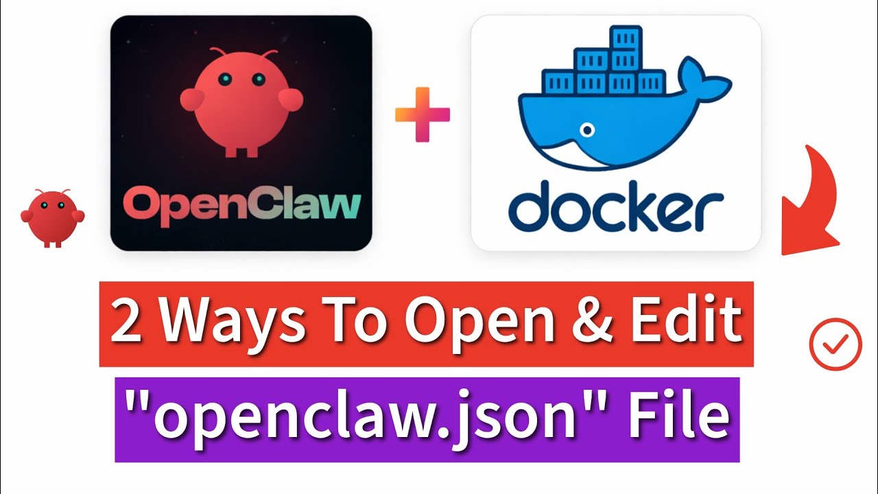 OpenClaw + Docker | 2 способа открыть и отредактировать файл 