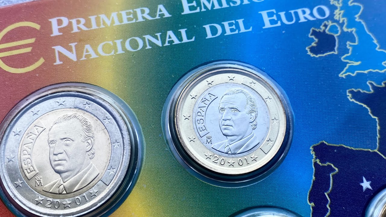 2001  Spain 2 euro 50 20 10 5 1 Cent #coin #collection #money 