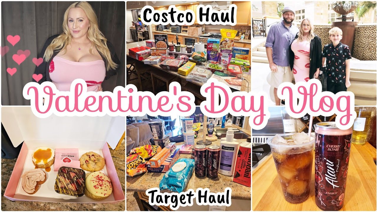 Valentine’s Day Vlog | Busy Mom Weekend + Costco Haul