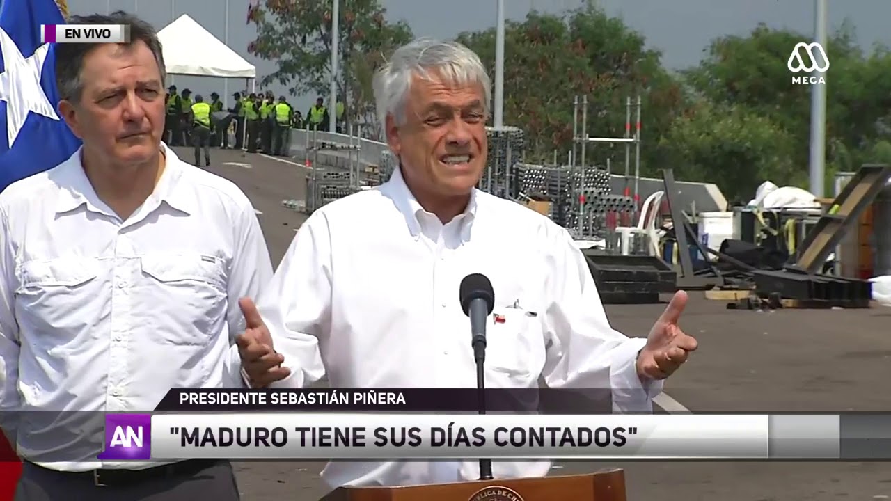 Presidente Piñera en frontera con Venezuela: “Maduro tiene sus días contados”