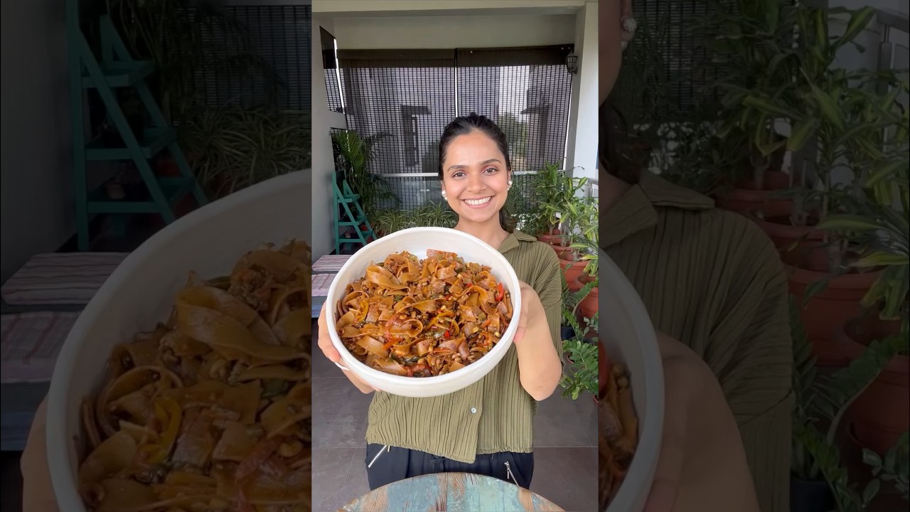 Instant Veg pad thai at home / authentic pad thai flavour / recipe in caption