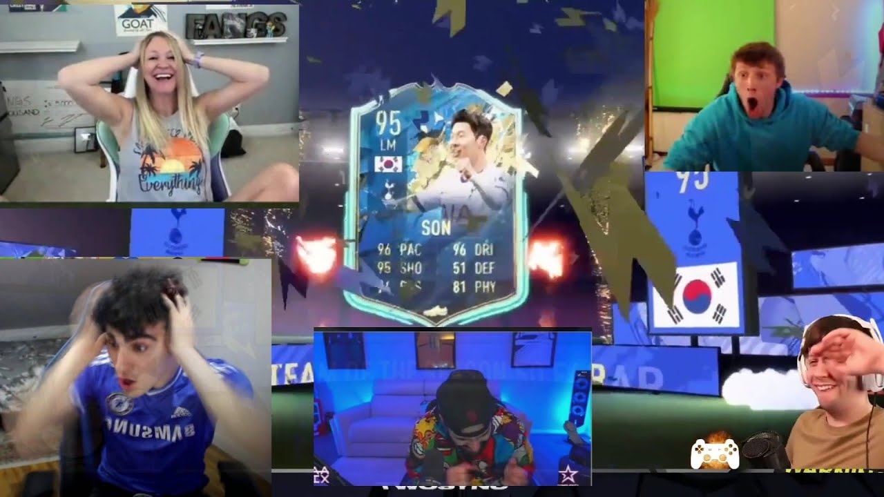 FIFA 21 Game Heung-min Son card opening reaction!  Crazy!(피파 손흥민)